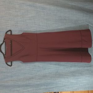 Burgundy Ann Taylor Dress NWOT